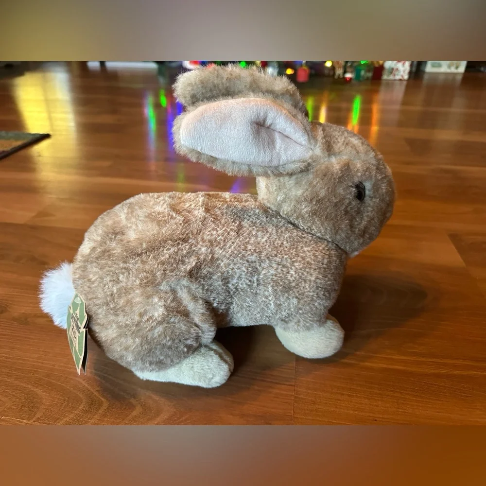 Cuddly Tan Bunny Plush Toy for Small Pets or kids